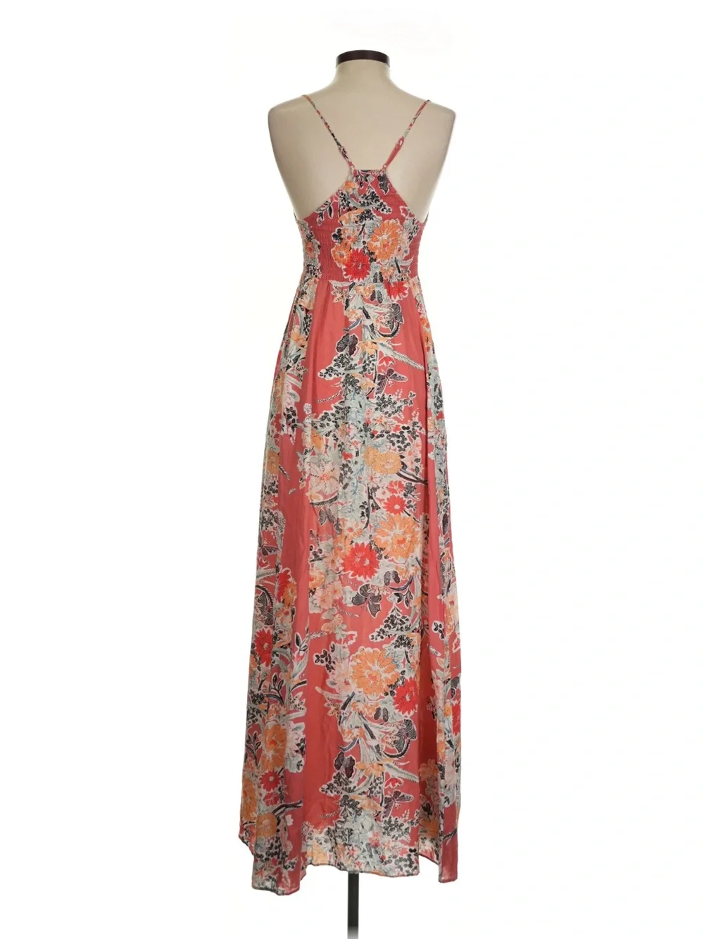 Free People Through The Vine Feminine Mixed Floral Print Flowy Maxi Dress• Small